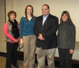 Left to right are: Big Sister and former BBBS Task Force member Karen Cassin, Task Force member Kamie Shepherd, District Attorney Raymond Learn, and Big Sister Lisa Moeke.