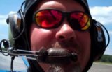 Matt Muller takes biplane flight over Smethport.