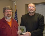 Smethport Borough Council President Greg Rounsville and Mayor Ross Porter accept the 2011 PA Route 6 Heritage Communities Award.